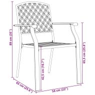 Комплект за хранене в градината 5 pcs Антрацит