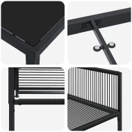 Комплект за хранене в градината 5 pcs Черно