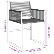 Комплект за хранене в градината 5 pcs Черно