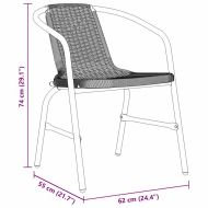 Комплект за хранене в градината 5 pcs Черно