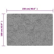 Килим, миещ се, 160x230 см, бежов, противоплъзгащ