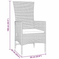 Комплект за хранене в градината 5 pcs Бежово полиратан