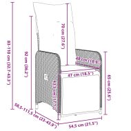 Комплект за хранене в градината 5 pcs Кафяво полиратан