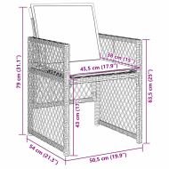 Комплект за хранене в градината 5 pcs Бежово полиратан