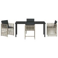 Комплект за хранене в градината 5 pcs Светлосиво