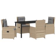 Комплект за хранене в градината 5 pcs Бежов и Светло Сив