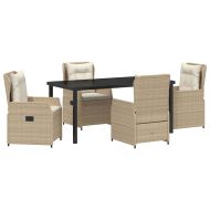 Комплект за хранене в градината 5 pcs Бежов и Светло Сив