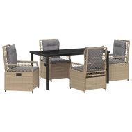 Комплект за хранене в градината 5 pcs Бежов и Светло Сив