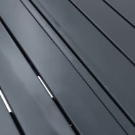 Маса за вечеря навън 2 pcs Антрацит 210 x 90 x 73 см Стомана