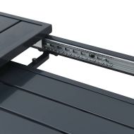 Маса за вечеря навън 2 pcs Антрацит 210 x 90 x 73 см Стомана