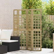 Екран за уединение Меден кафяв 160 x 180 cm Солиден бор