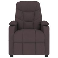 Масажен стол, тъмнокафяв, текстил