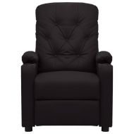 Масажен стол, черен, изкуствена кожа