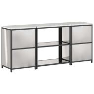 Комплект за кухненско съхранение с рафт с врата 3 pcs Сребрист