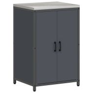 Комплект за кухненско съхранение с рафт с врата 3 pcs Антрацит