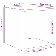 Комплект ТВ шкаф 4 pcs Черния дъб Инженерно дърво