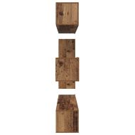 Комплект ТВ шкаф 8 pcs Старо дърво Инженерно дърво