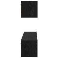 Комплект ТВ шкаф 4 pcs Черния дъб Инженерно дърво