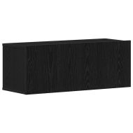 Стенен ТВ шкаф 2 pcs Черния дъб Инженерно дърво