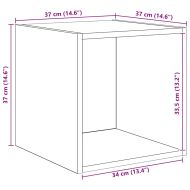 Комплект ТВ шкаф 4 pcs Черния дъб Инженерно дърво
