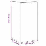 Комплект ТВ шкаф 8 pcs Черен дъб Инженерно дърво