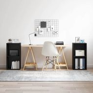 Комплект ТВ шкаф 2 pcs Черния дъб 37 x 35 x 72 см