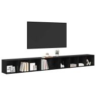 Комплект ТВ шкаф 3 pcs Черния дъб 37 x 35 x 107 см