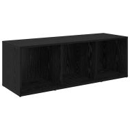 Комплект ТВ шкаф 3 pcs Черния дъб 37 x 35 x 107 см
