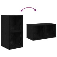 Комплект ТВ шкаф 2 pcs Черния дъб 37 x 37 x 72 см