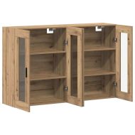 Стенни шкафове 2 pcs дъб артизан 69,5 x 34 x 90 см