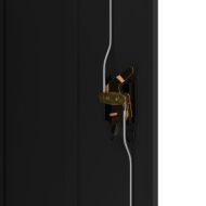 Шкаф за папки черен 90x40x140 см стомана