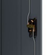 Шкаф за папки антрацит 90x40x140 см стомана