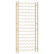 Стойка за вино за 96 бутилки, златиста, метална