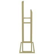 Свободностояща поставка за кърпи златиста 48x24x78,5 см желязо