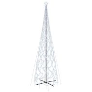 Коледна елха конус, студено бяло, 3000 LED, 230x800 см