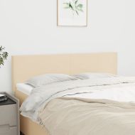 Табла за легло, кремава, 144x5x78/88 см, плат