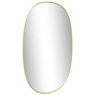 Стенно огледало злато 80x50 см