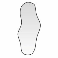 Стенно огледало черно 100x45 см