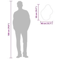 Стенно огледало злато 50x40 см