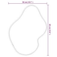 Стенно огледало черно 60x50 см