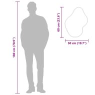 Стенно огледало черно 60x50 см