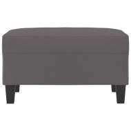 Табуретка, сива, 70x55x41 см, изкуствена кожа