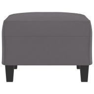 Табуретка, сива, 70x55x41 см, изкуствена кожа