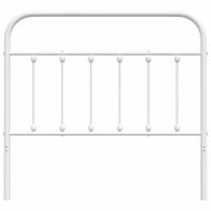 Метална резервна табла за легло, бяла, 107 см