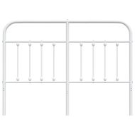 Метална резервна табла за легло, бяла, 135 см