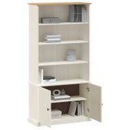 Етажерка за книги VIGO бяла 85x35x170 см бор масив