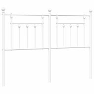 Метална резервна табла за легло, бяла, 135 см