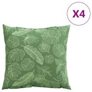 Пухени възглавници Листо 4 pcs Мотив с листа 60 x 60 cm