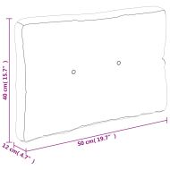 Палетна възглавница, сива, 50x40x12 см, текстил