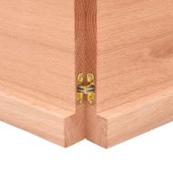 Плот за маса светлокафяв 120x60x(2-4) см обработен масивен дъб